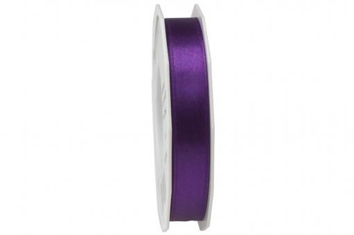 Satinband - 15 mm breit - 25-m-Rolle Lila