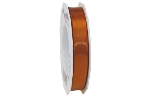 Satinband - 15 mm breit - 25-m-Rolle Braun