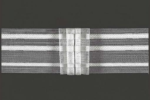 Gardinenband 3er-Falte, 2-fach Stoffzuschlag - 50 mm - transparent 