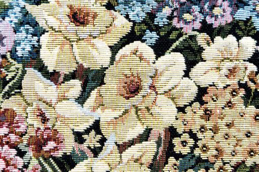 Deko- und Möbel-Gobelin - Blumen 