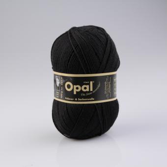 Opal Pullover- und Sockenwolle - 100 g - Uni Schwarz