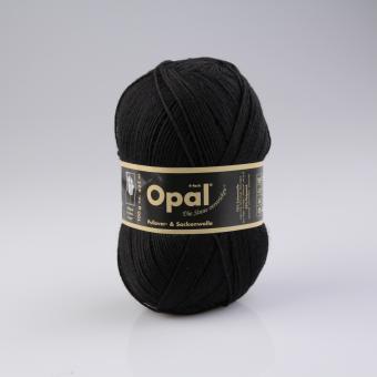 Opal Pullover- und Sockenwolle - 100 g - Uni Schwarz