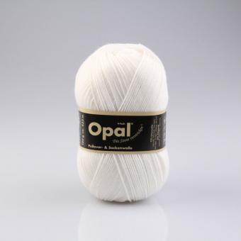 Opal Pullover- und Sockenwolle - 100 g - Uni Weiß