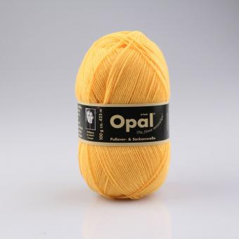Opal Pullover- und Sockenwolle - 100 g - Uni Sonnengelb