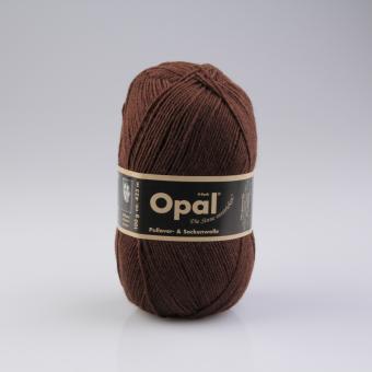 Opal Pullover- und Sockenwolle - 100 g - Uni Dunkelbraun
