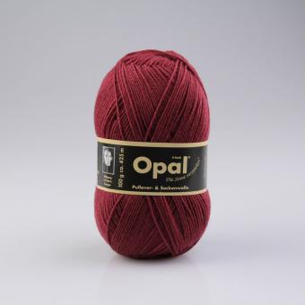 Opal Pullover- und Sockenwolle - 100 g - Uni Burgund