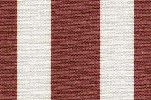 Markisen-/Outdoor-Stoff - wasserdicht - Blockstreifen - Bordeaux/Creme 