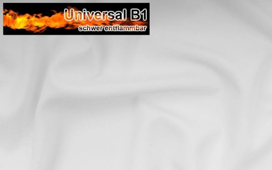 Fertig-Gardine - Universalstoff B1 - a: 120 x b: 300 cm - Weiß 