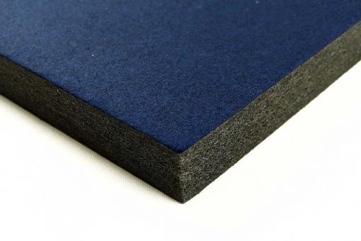 Akustikpaneel Wand - Blue Fiber - 120 x 50 cm - inkl. Befestigung Midnight Blue