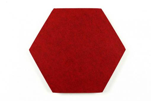 Akustikpaneel Blue Fiber - Hexagon 40 Dark Red