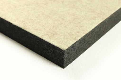 Akustikpaneel Wand - Blue Fiber - Hexagon 40 - inkl. Befestigung Stone Beige