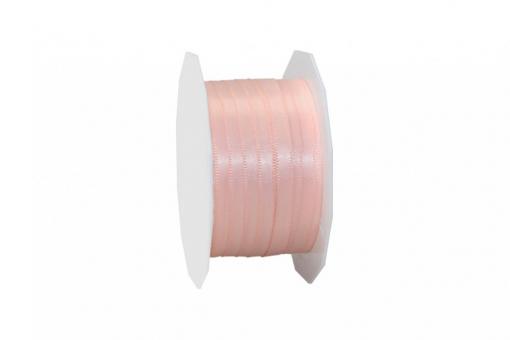 Satinband - 10 mm breit - 25-m-Rolle Apricot