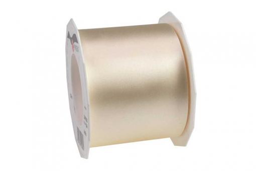 Satinband 72 mm - 25 m-Rolle Creme