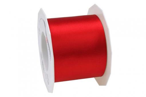 Satinband 72 mm - 25 m-Rolle Rot