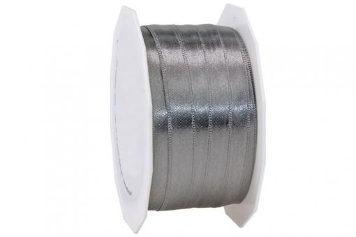 Satinband - 3 mm breit - 50-m-Rolle Schiefer