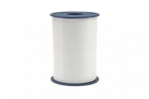 Ringelband Curly - matt - 5 mm - 500 m-Rolle Weiß