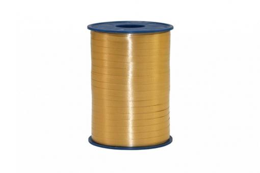 Ringelband Curly - matt - 5 mm - 500 m-Rolle Gold