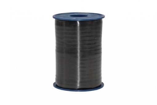 Ringelband Curly - matt - 5 mm - 500 m-Rolle Schwarz