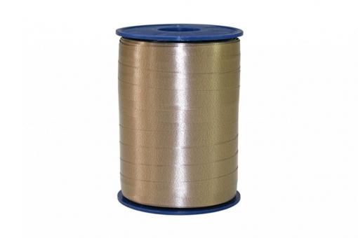 Ringelband Curly - matt - 10 mm, 250 m Rolle Beige