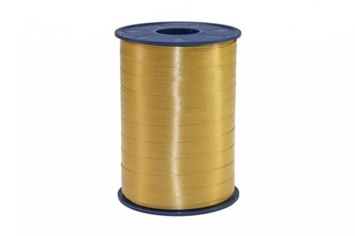 Ringelband Curly - matt - 10 mm, 250 m Rolle Gold