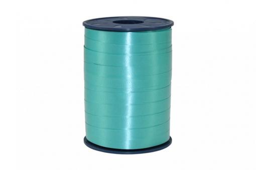 Ringelband Curly - matt - 10 mm, 250 m Rolle Türkis