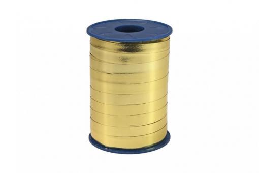 Ringelband Curly - glänzend - 10 mm, 250 m Rolle Gold