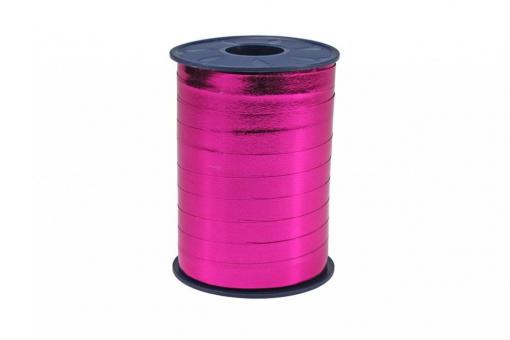Ringelband Curly - glänzend - 10 mm, 250 m Rolle Pink