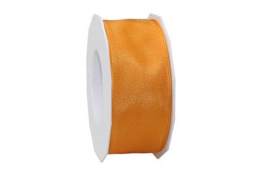 Drahtkantenband Hilde - 25 mm breit - 20-Meter-Rolle Orange