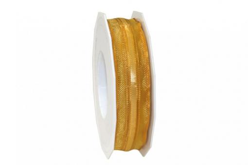 Ziehschleifenband Anna - 25 mm breit - 25-m-Rolle Gold
