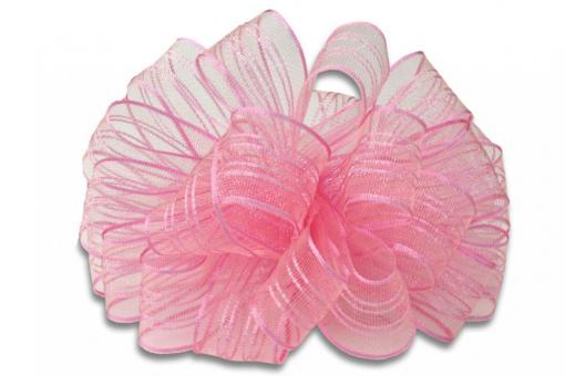 Ziehschleifenband Anna - 25 mm breit - 25-m-Rolle Pink