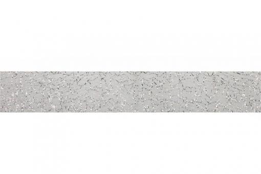 Glitzer-Tüllband - 40 mm breit - 20 m Silber