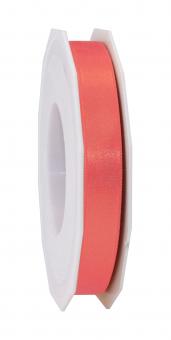 Satinband - 15 mm breit - 25-m-Rolle Koralle