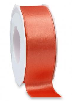 Satinband - 40 mm breit - 25-m-Rolle Koralle