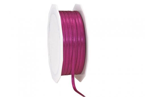 Satinband - 3 mm breit - 50-m-Rolle Purpur