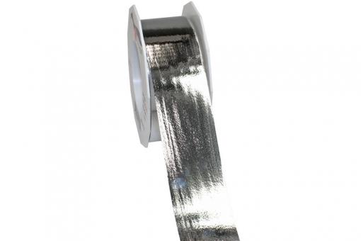 Band - Metallic - 40 mm -  25 m-Rolle - Silber 