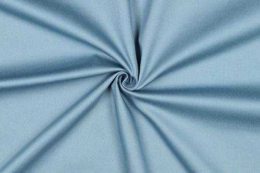 Baumwoll-Satin elastisch - Uni Hellblau