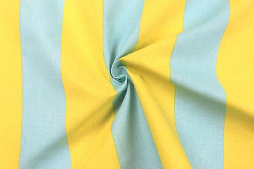 Baumwollstoff Bicolor - Gelb/Hellblau 