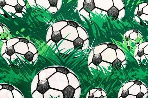 Baumwollstoff - Fußball-Rasen 