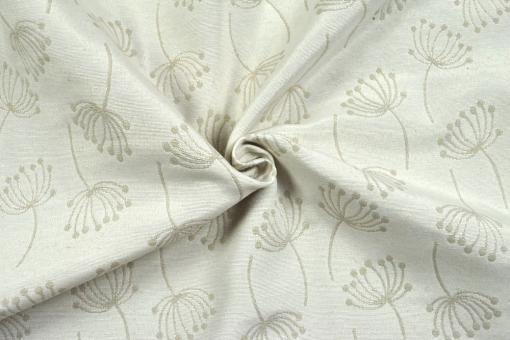 Pusteblumen-Schirmchen - Deskostoff Jacquard - Creme/Beige 