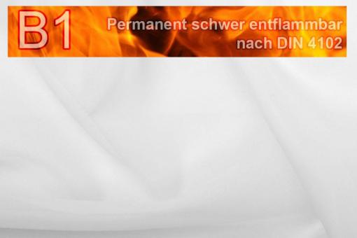 PFP - Voile - permenant schwer entflammbar - Weiß 