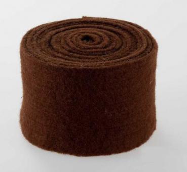 Wollfilz-Band 15 cm - 5 m-Rolle Braun