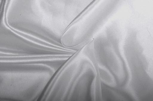 Satin Kleiderstoff - Seidentouch Silber