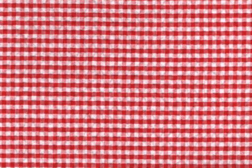 Vichy-Karo Seersucker 3 mm Rot