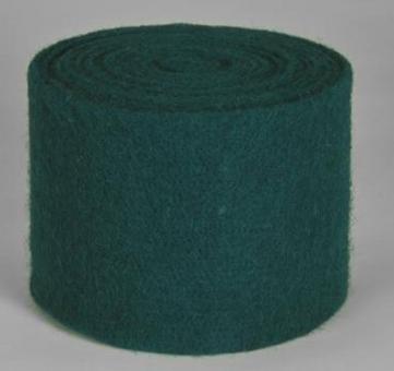 Wollfilz-Band 7,5 cm breit - uni - 5 m-Rolle Dunkelgrün