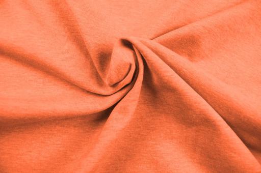 Jersey-Stoff fein - Melange Orange