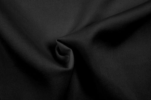 Viskose-Twill - Uni Schwarz