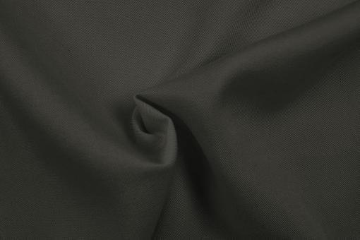 Twill Bekleidungs- und Deko-Stoff - Uni Dunkelgrau Melange