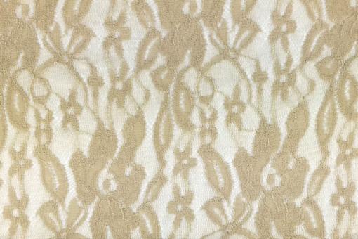 Wäsche-Spitze Stretch - Flora Beige