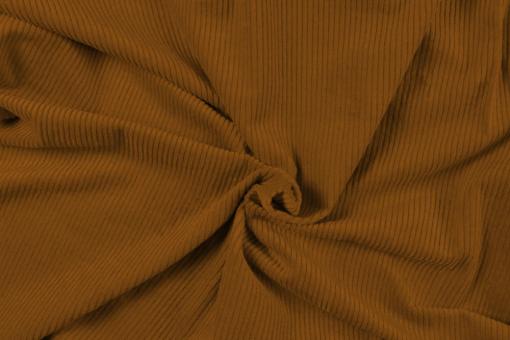 Baumwoll-Cordsamt - Stretch Goldbraun