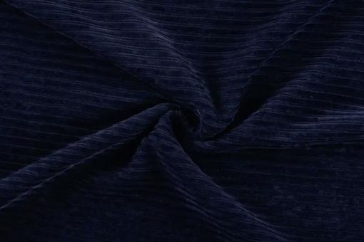Jersey-Cord - Uni Nachtblau